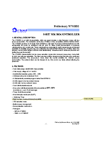 浏览型号W78IE52的Datasheet PDF文件第1页