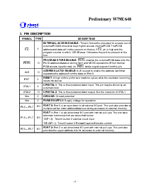 浏览型号W79E648的Datasheet PDF文件第4页
