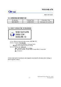 浏览型号W83194R-67B的Datasheet PDF文件第17页