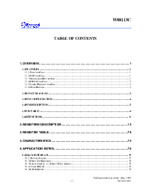 浏览型号W88113CF的Datasheet PDF文件第3页