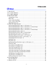 浏览型号W986416DH的Datasheet PDF文件第2页