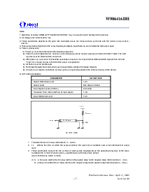 浏览型号W986416DH的Datasheet PDF文件第17页