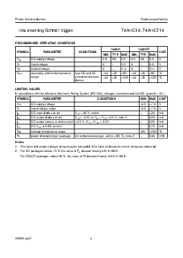 浏览型号74AHC14PWDH的Datasheet PDF文件第4页