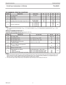 浏览型号74LV245PWDH的Datasheet PDF文件第4页