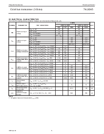 浏览型号74LV245PWDH的Datasheet PDF文件第5页