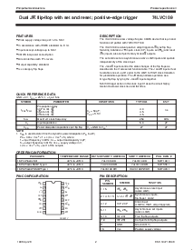 浏览型号74LVC109PWDH的Datasheet PDF文件第2页