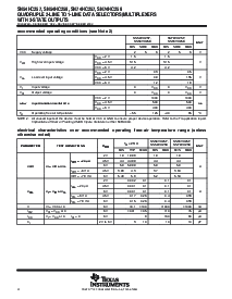 浏览型号SN74HC258PWE4的Datasheet PDF文件第4页