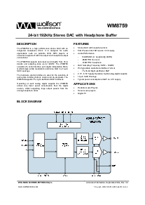 浏览型号WM8759GED/RV的Datasheet PDF文件第1页