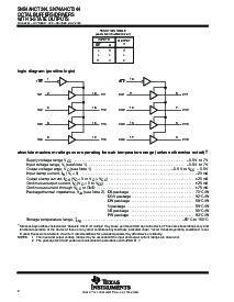 浏览型号SN74AHCT244DWRE4的Datasheet PDF文件第2页