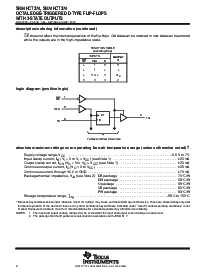 浏览型号SN74HCT374DWRE4的Datasheet PDF文件第2页