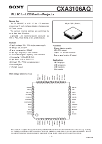 浏览型号CXA3106AQ的Datasheet PDF文件第1页