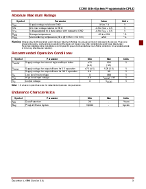 浏览型号XC95108-7PQ100C的Datasheet PDF文件第3页