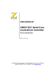 浏览型号Z80C3016PSC的Datasheet PDF文件第1页