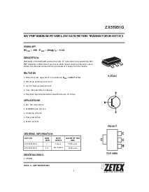 浏览型号ZX5T951GTC的Datasheet PDF文件第1页