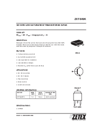 浏览型号ZXT849KTC的Datasheet PDF文件第1页