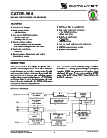 浏览型号CAT28LV64J-20T的Datasheet PDF文件第1页