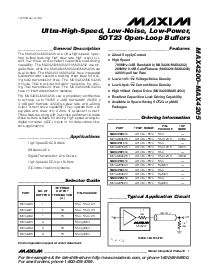浏览型号MAX4205EUA的Datasheet PDF文件第1页
