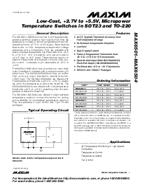 浏览型号MAX6501UKP095的Datasheet PDF文件第1页