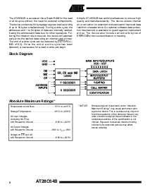 浏览型号AT28C64-25的Datasheet PDF文件第2页