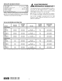浏览型号OPA4241UA/2K5的Datasheet PDF文件第4页