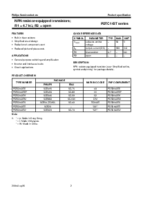 浏览型号PDTA143ZK的Datasheet PDF文件第2页