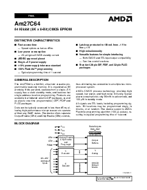 浏览型号AM27C64-55DC的Datasheet PDF文件第1页