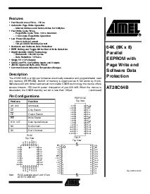 浏览型号AT28C64-15PC的Datasheet PDF文件第1页
