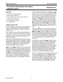 浏览型号74HC191N的Datasheet PDF文件第2页