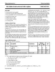 浏览型号74HC194的Datasheet PDF文件第2页