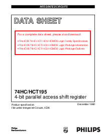 浏览型号74HC195的Datasheet PDF文件第1页