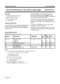 浏览型号74HCT174PW的Datasheet PDF文件第2页