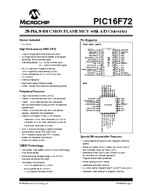 浏览型号PIC16F72的Datasheet PDF文件第3页