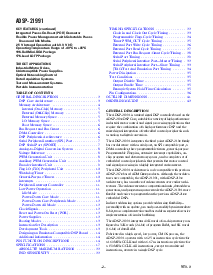 浏览型号ADSP-21991BBC的Datasheet PDF文件第2页