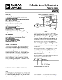 浏览型号AD5228BUJZ10-R2的Datasheet PDF文件第1页