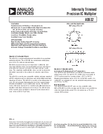 浏览型号AD632AD的Datasheet PDF文件第1页