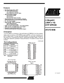 浏览型号AT27C4096-12JC的Datasheet PDF文件第1页