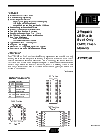 浏览型号AT29C020-12TI的Datasheet PDF文件第1页