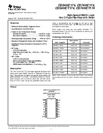 浏览型号CD74HCT174EE4的Datasheet PDF文件第1页