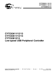 浏览型号CY7C63413-PVC的Datasheet PDF文件第1页