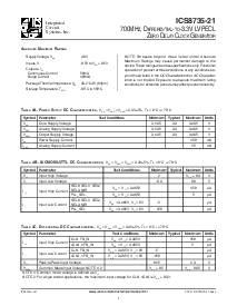浏览型号ICS8735AM-21的Datasheet PDF文件第4页