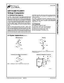浏览型号LM111W/883的Datasheet PDF文件第1页