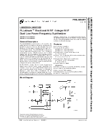 浏览型号LMX2352TM的Datasheet PDF文件第1页