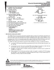 浏览型号LP2981A-50DBVR的Datasheet PDF文件第1页