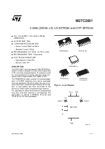 浏览型号M27C2001-80L6X的Datasheet PDF文件第1页
