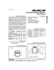 浏览型号MAX7705CPA的Datasheet PDF文件第1页