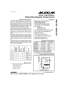 浏览型号MAX922CSA的Datasheet PDF文件第1页