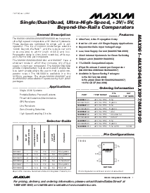 浏览型号MAX964EEE的Datasheet PDF文件第1页