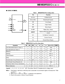 浏览型号MBM29F033C-90PTN的Datasheet PDF文件第7页