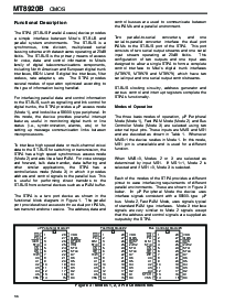 浏览型号MT8920BS的Datasheet PDF文件第4页