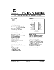 浏览型号PIC16LCR72T-02E/SP的Datasheet PDF文件第1页
